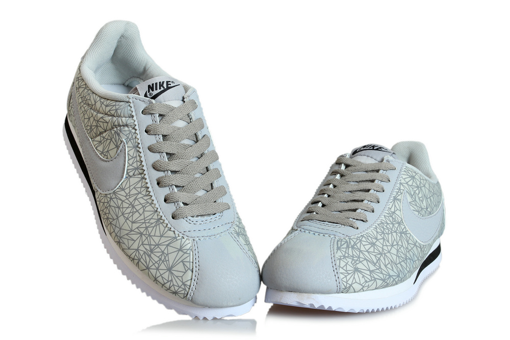 Nike Cortez Gump geometric mixed colors white and gray (2)